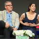 Sarah Silverman (right) and producer Adam McKay discuss I Love You, America at the 2017 Television Critics Association Summer Press Tour (Photo: Joe Scarnici/Getty Images)